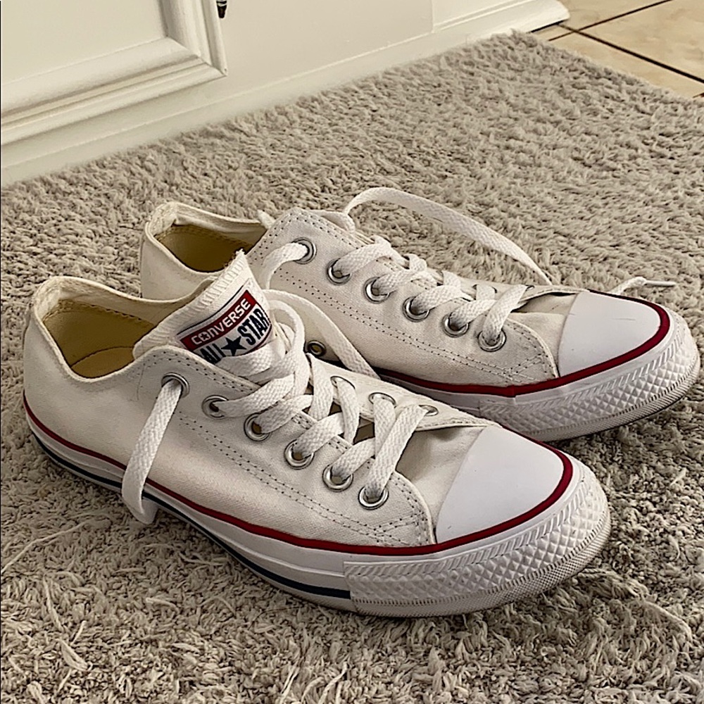 Converse All Star White Canvas Sneakers